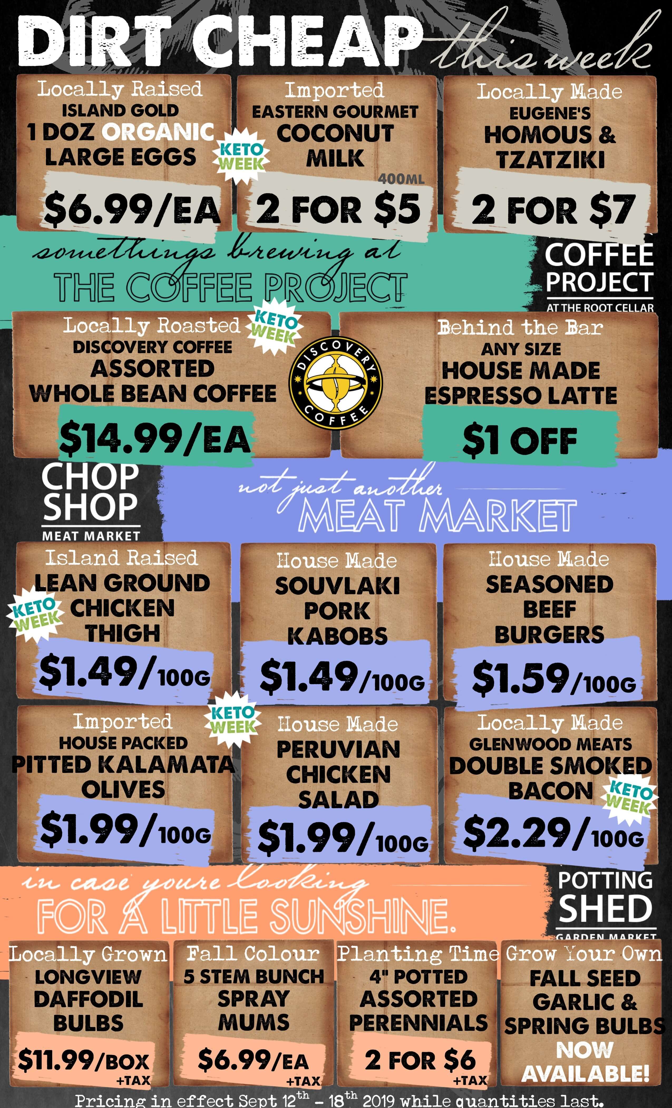 The Root Cellar Flyer September 12 to 18