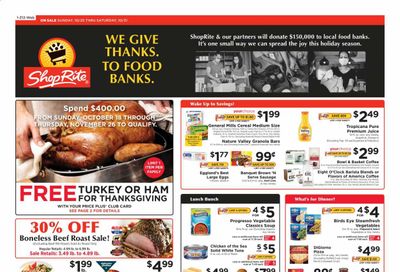 ShopRite (CT, DE, MD, NJ, NY, PA) Weekly Ad Flyer October 25 to October 31