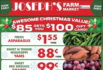 Joseph's Farm Market Flyer December 18 to 23