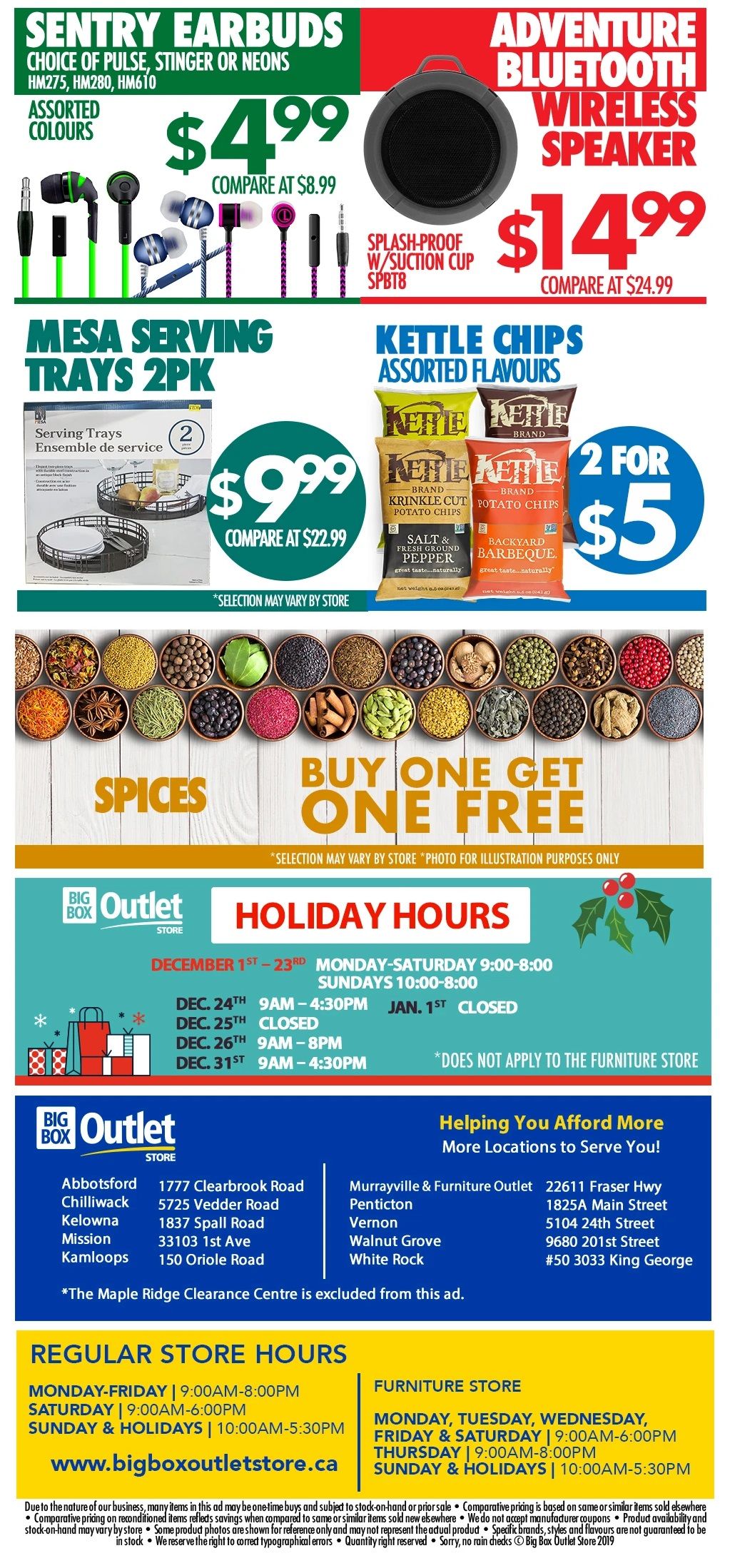Big Box Outlet Store Flyer December 18 to 24