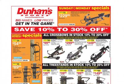 Dunham's Sports (MI, PA, WI) Weekly Ad Flyer October 24 to October 29