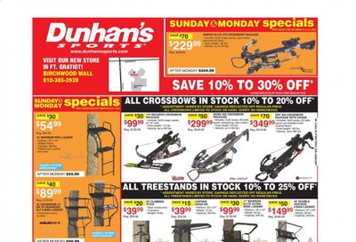 Dunham's Sports (MI) Weekly Ad Flyer October 24 to October 29