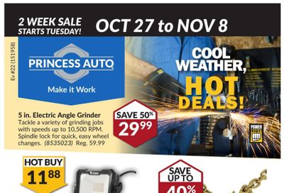 Princess Auto Price Wrecker Flyer October 27 to November 8