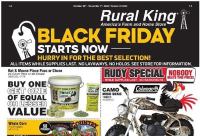 Rural King Weekly Ad Flyer October 25 to November 7