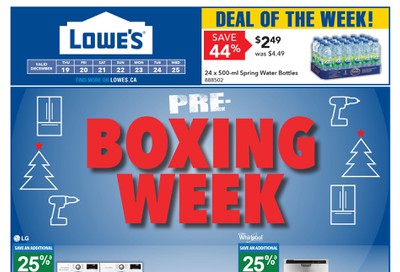 Lowe's Flyer December 19 to 25