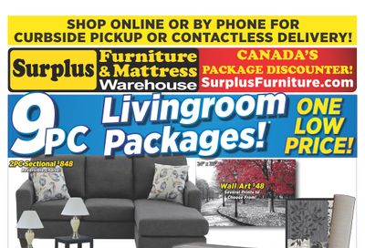 Surplus Furniture & Mattress Warehouse (Winnipeg) Flyer October 27 to November 16