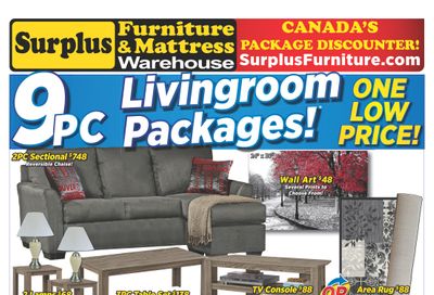 Surplus Furniture & Mattress Warehouse (Saint John) Flyer October 27 to November 16