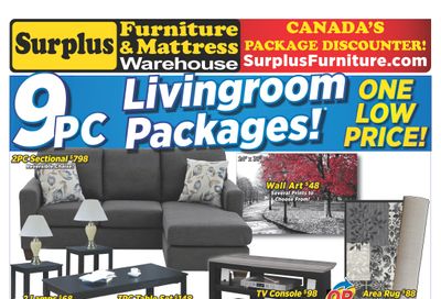 Surplus Furniture & Mattress Warehouse (Edmonton) Flyer October 27 to November 16