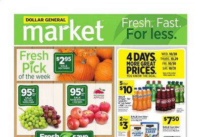 Dollar General (AL, GA, KY, LA, TN) Weekly Ad Flyer October 25 to October 31