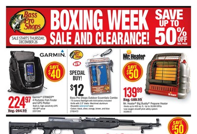 Bass Pro Shops Boxing Week Sale and Clearance Flyer December 26 to January 1