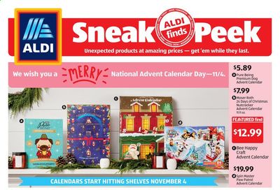 ALDI Weekly Ad Flyer November 1 to November 7