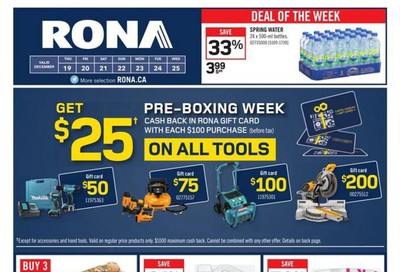 Rona (West) Flyer December 19 to 25