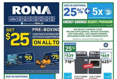 Rona (ON) Flyer December 19 to 25