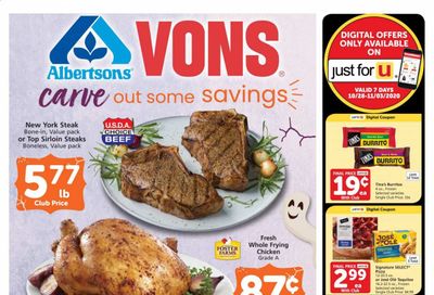 Vons (CA, NV) Weekly Ad Flyer October 28 to November 3