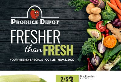 Produce Depot Flyer October 28 to November 3