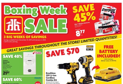 Home Hardware (BC) Boxing Week Sale Flyer December 19 to January 5