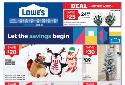 Lowe's Flyer October 29 to November 4