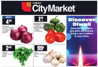 Loblaws City Market (West) Diwali Flyer October 29 to November 18