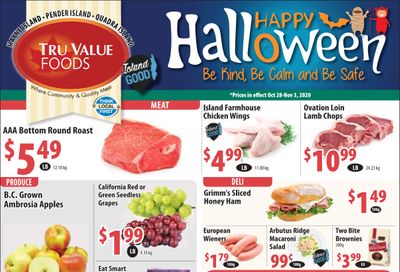 Tru Value Foods Flyer October 28 to November 3