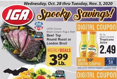 IGA Weekly Ad Flyer October 28 to November 3