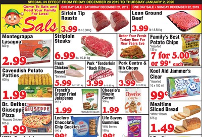 Sal's Grocery Flyer December 20 to January 2