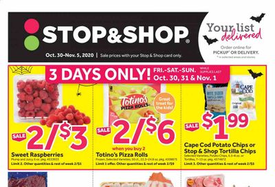 Stop & Shop (NY) Weekly Ad Flyer October 30 to November 5