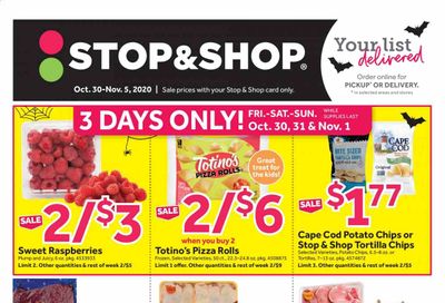 Stop & Shop (MA) Weekly Ad Flyer October 30 to November 5