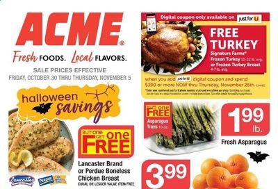 ACME Weekly Ad Flyer October 30 to November 5