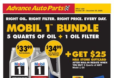 Advance Auto Parts Weekly Ad Flyer October 29 to December 30