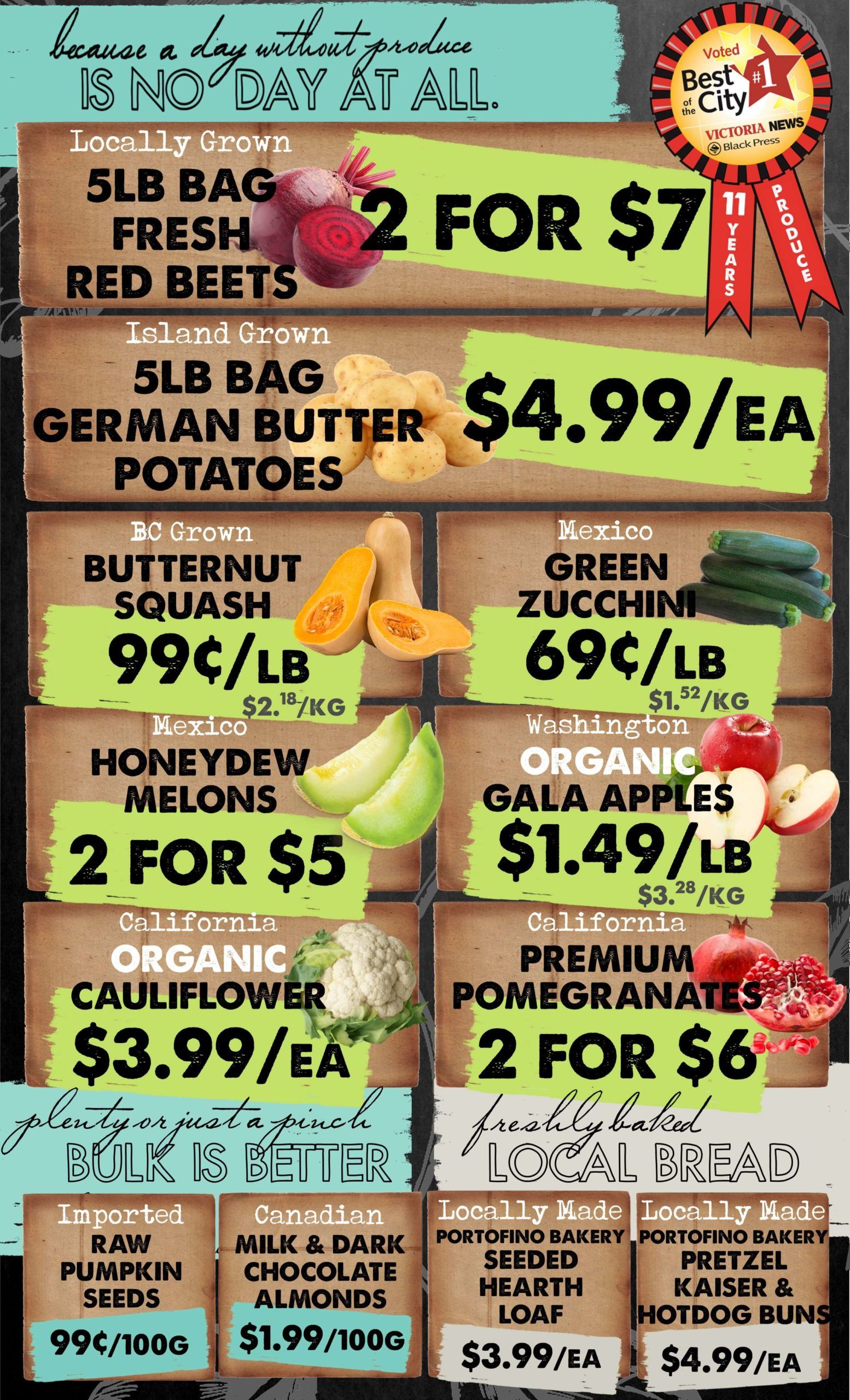 The Root Cellar Flyer October 29 to November 4