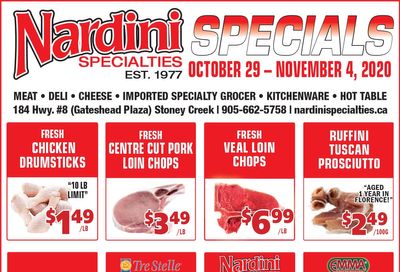 Nardini Specialties Flyer October 29 to November 4