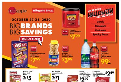The Bargain Shop and Red Apple Stores Flyer October 27 to 31