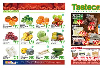 Tasteco Supermarket Flyer October 30 to November 5