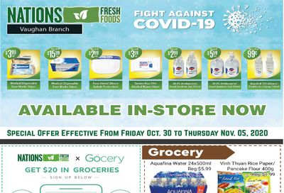 Nations Fresh Foods (Vaughan) Flyer October 30 to November 5