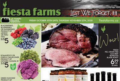 Fiesta Farms Flyer October 30 to November 12