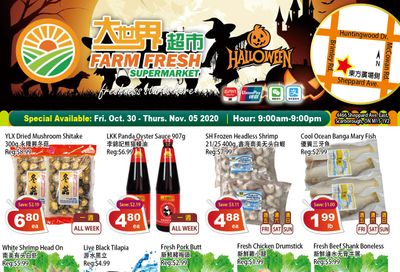 Farm Fresh Supermarket Flyer October 30 to November 5