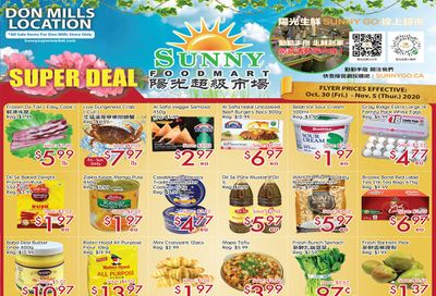 Sunny Foodmart (Don Mills) Flyer October 30 to November 5