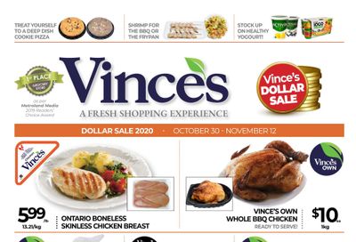 Vince's Market Flyer October 30 to November 12