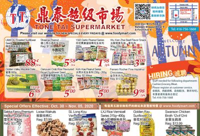 Tone Tai Supermarket Flyer October 30 to November 5