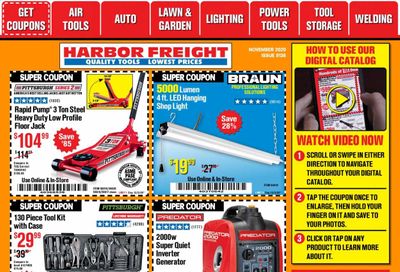 Harbor Freight Weekly Ad Flyer November 1 to November 30