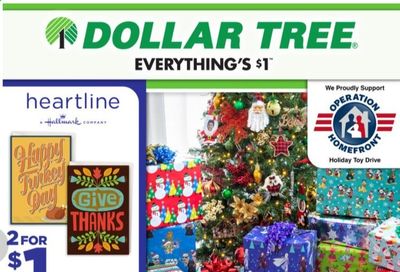 Dollar Tree Weekly Ad Flyer November 1 to November 14