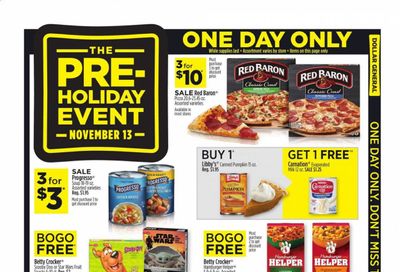 Dollar General (CA, GA, NV, WV) Weekly Ad Flyer November 13 to November 13