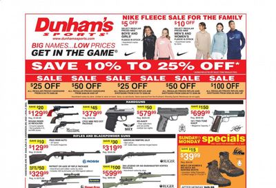 Dunham's Sports Weekly Ad Flyer October 31 to November 5
