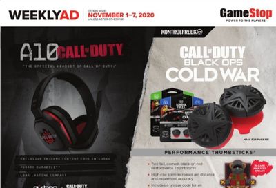 GameStop Weekly Ad Flyer November 1 to November 7