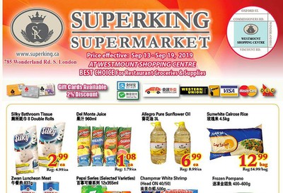 Superking Supermarket (London) Flyer September 13 to 19