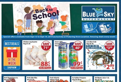 Blue Sky Supermarket (Pickering) Flyer September 13 to 19