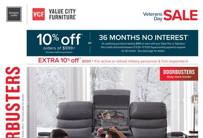 Value City Furniture Weekly Ad Flyer November 3 to November 11