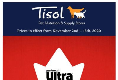 Tisol Pet Nutrition & Supply Stores Flyer November 2 to 15