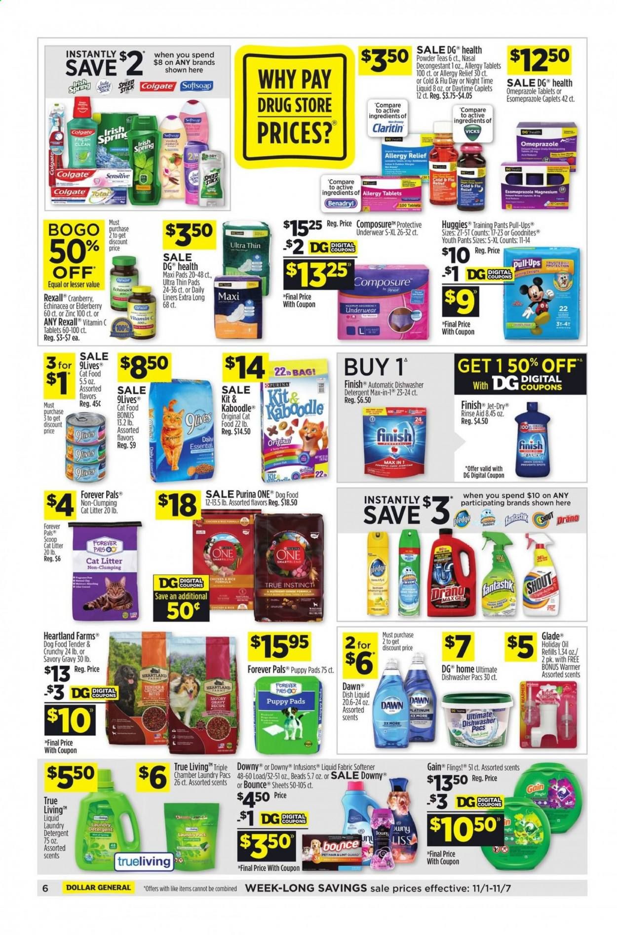 Dollar General (GA, IA, ME, MN, NM, OR, SD, WI) Weekly Ad Flyer November 1 to November 7
