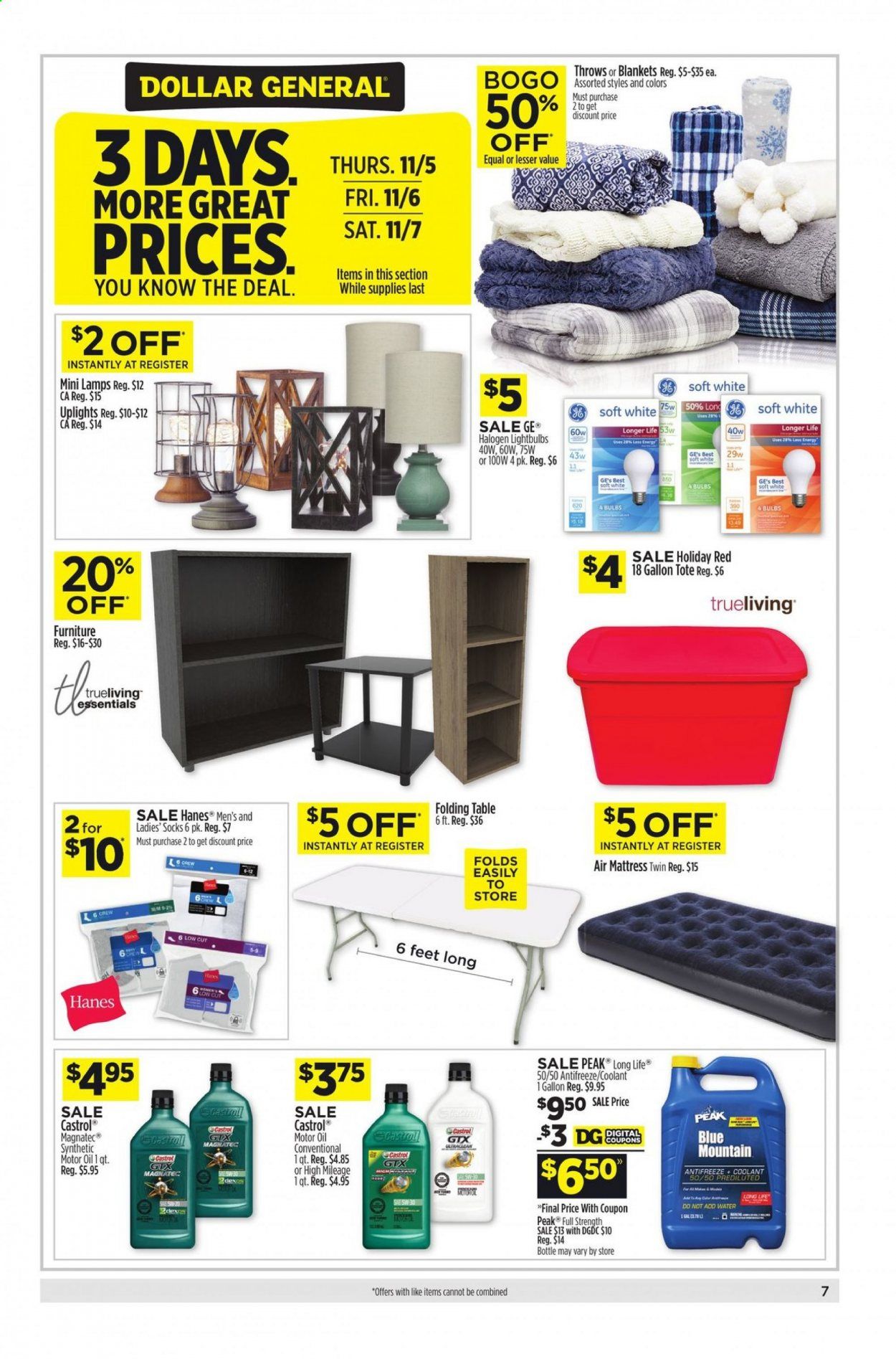 Dollar General (GA, IA, ME, MN, NM, OR, SD, WI) Weekly Ad Flyer November 1 to November 7